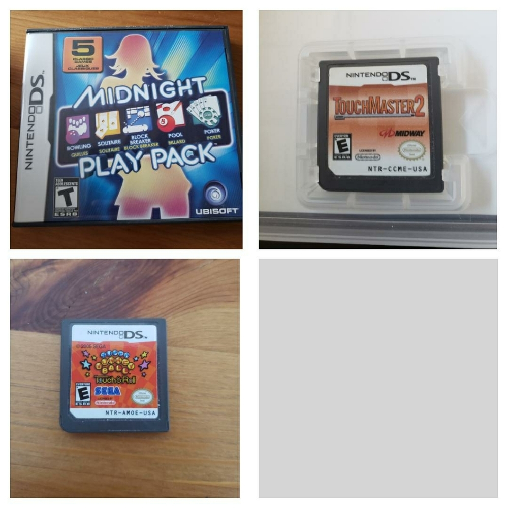 3 Nintendo Ds games all for one price